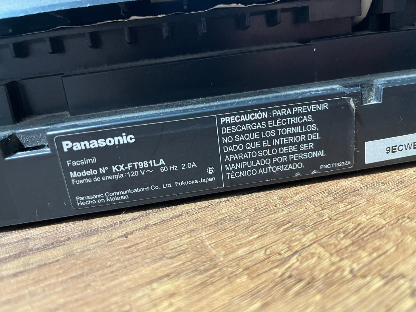 Fax panasonic